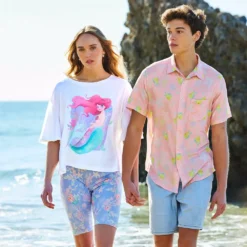 Flounder Woven Shirt For Adults – The Little Mermaid -Lionel Promotional 2140046180894 5