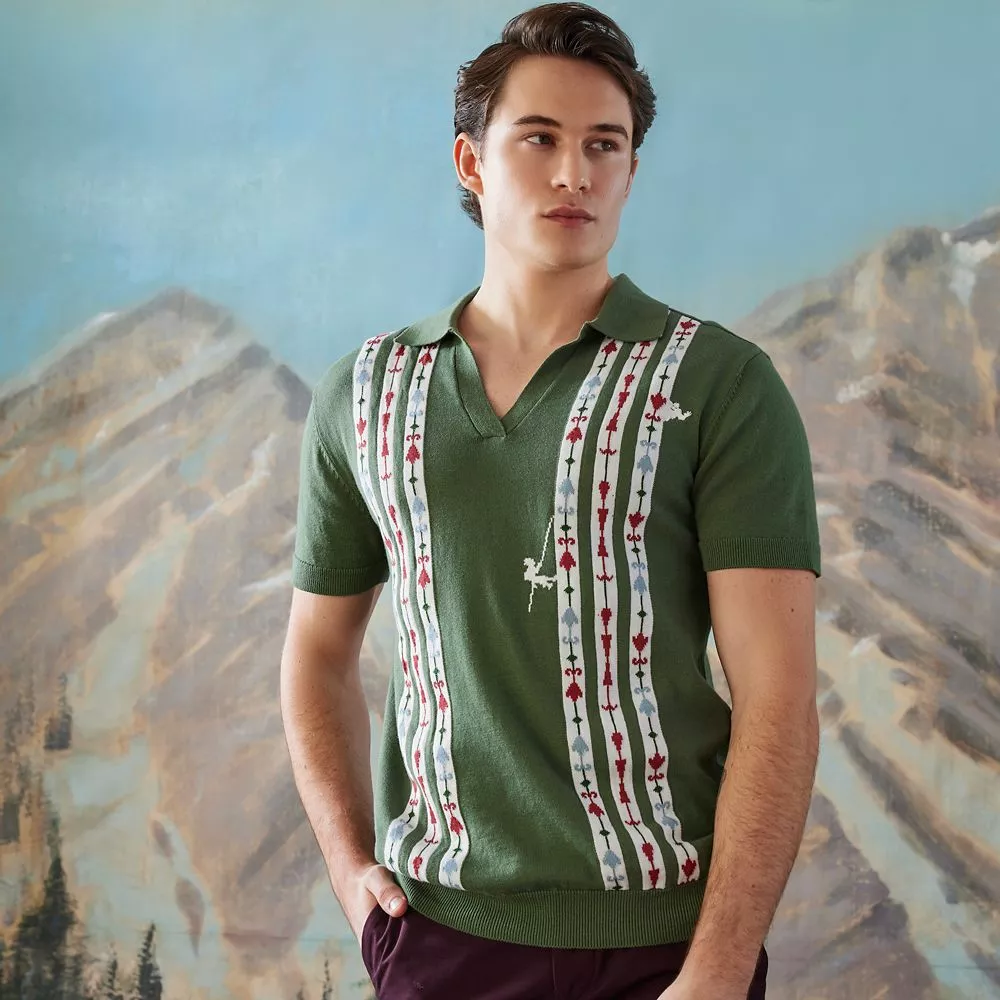 Matterhorn Bobsleds Knit Polo For Adults – Disneyland 4 Matterhorn Bobsleds Knit Polo For Adults – Disneyland - Image 2