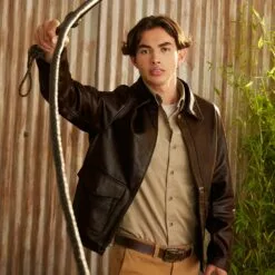 Indiana Jones Leather Jacket For Adults -Lionel Promotional 2840057819027 7