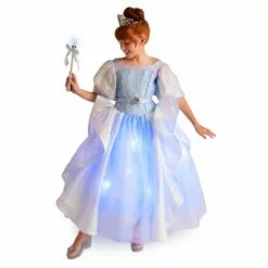 Cinderella Light-Up Costume For Kids With Interactive Light-Up Wand And Tiara By A Leading Role