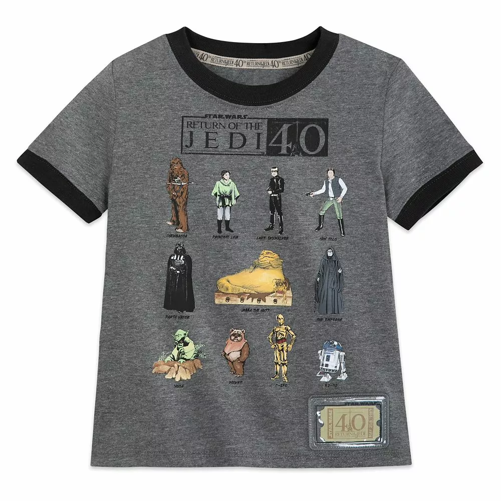 Star Wars: Return Of The Jedi 40th Anniversary Ringer Tee For Kids 3 Star Wars: Return Of The Jedi 40th Anniversary Ringer Tee For Kids