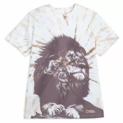National Geographic Lion Tie-Dye T-Shirt For Adults