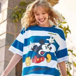 Mickey Mouse Striped T-Shirt For Adults – Mickey & Co. -Lionel Promotional 5303057398679 1