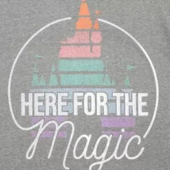 Fantasyland Castle ''Here For The Magic'' T-Shirt For Adults -Lionel Promotional 5620048028532 2