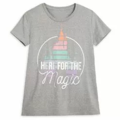 Fantasyland Castle ''Here For The Magic'' T-Shirt For Adults