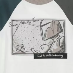 Mandalorian ''Strong With The Force'' Raglan T-Shirt For Kids -Lionel Promotional 5622048028517 3