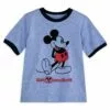 Mickey Mouse Classic Ringer T-Shirt For Kids – Walt Disney World – Blue -Lionel Promotional 5622057398627