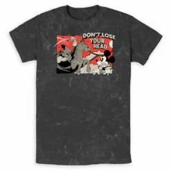 Mickey Mouse And Headless Horseman Mineral Wash T-Shirt For Adults