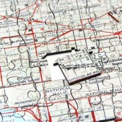 National Geographic My Town Personalized Wooden Puzzle – Map Scale: 1:26,000 -Lionel Promotional 6805106023771 3