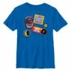 Moon Girl And Devil Dinosaur Retro Badges T-Shirt For Kids -Lionel Promotional 7002107060020